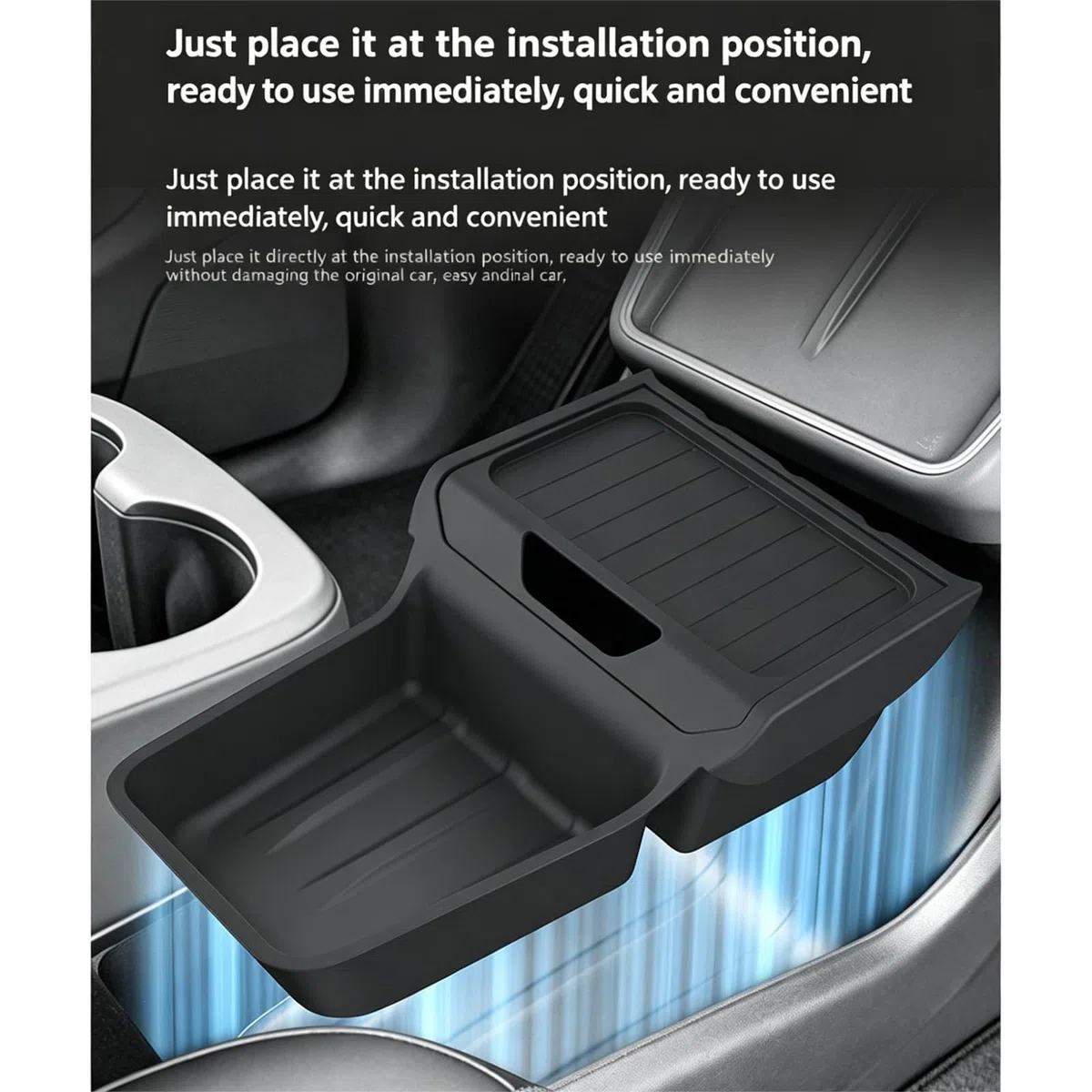 Mittelkonsole Organizer für Tesla Model Y Juniper Standard 2026 2025 Mittelkonsole untere Aufbewahrungsbox für Modell Y 2025 2026 Zubehör