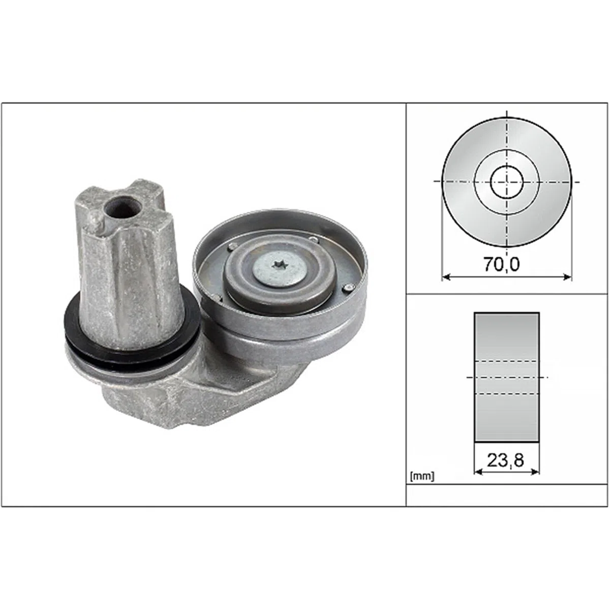 INA 534 0635 10 Spannarm Keilrippenriemen Kompatibel mit LAND ROVER Range Rover Sport L320
