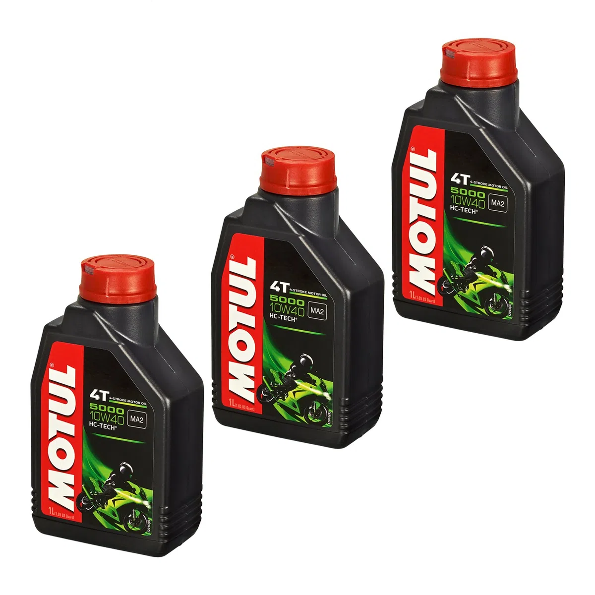 Motul 10W-40 Öl + HiFlo Ölfilter für Yamaha YZF-R3, 15-16 - Ölwechselset inkl. Motoröl, Filter, Dichtring