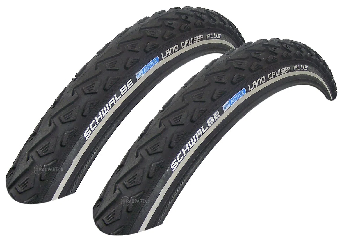 2X Schwalbe Land Cruiser Plus 47-559 Drahtreifen PunctureGuard 26x1.75 Mantel