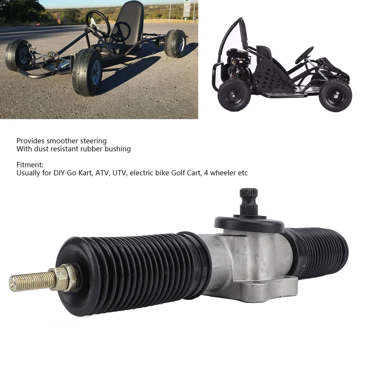 30T 360mm Servolenkgetriebewelle für Go Kart ATV UTV Quad Drift Trike - Lenkwelle aus Metalllegierung