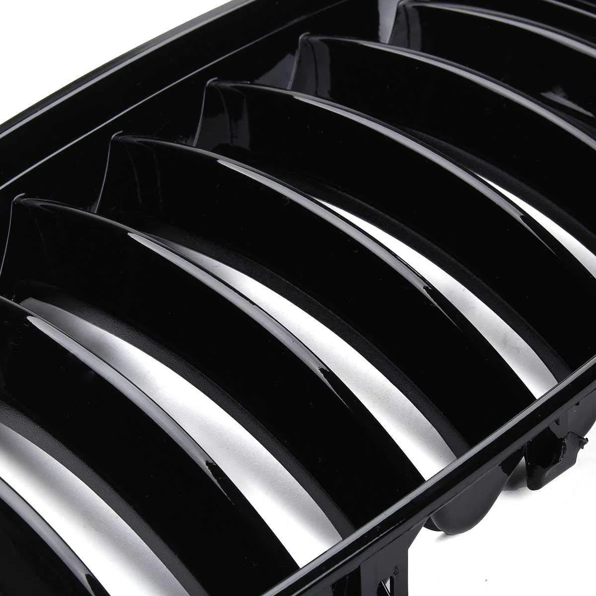 X5 E53 2004–2006 Frontstoßstangengitter für Frontstoßstange, glänzend, Schwarz, 1 Paar