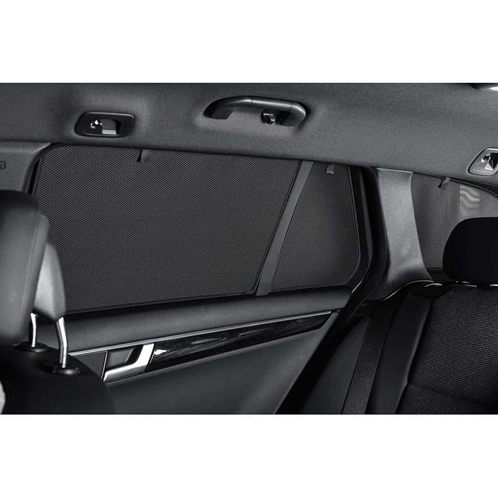 Satz Car Shades kompatibel mit Skoda Kamiq 2019- (6-teilig), Schwarz