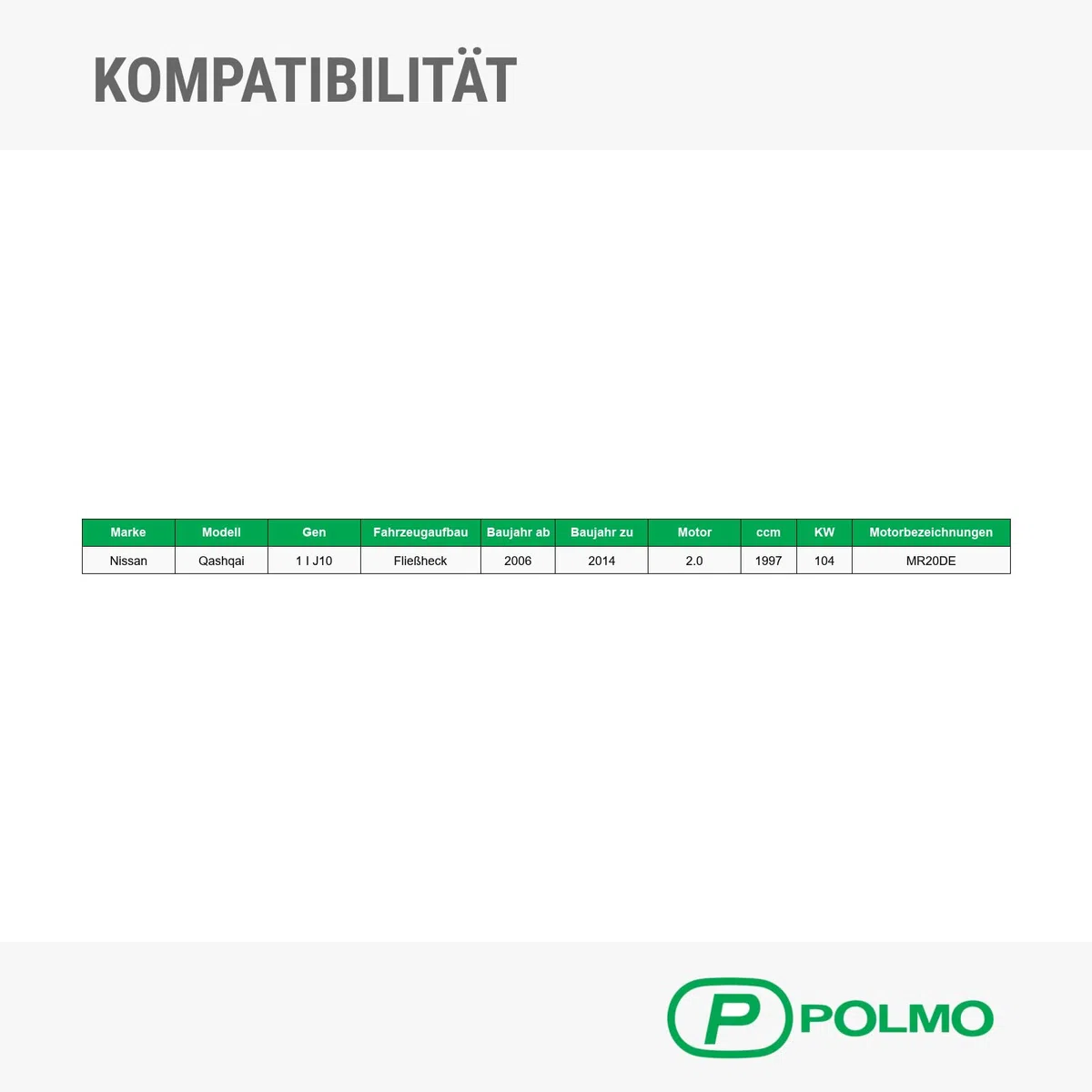 POLMOstrow Auspuff für Nissan Qashqai 1 I J10 2006-2014 | Mitteltopf und Endtopf, Motoren: 2.0, Fließheck