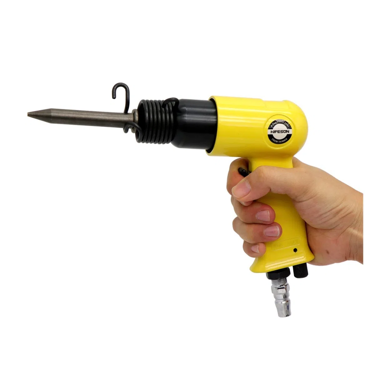 150Y 120mm Air Hammer Handheld Pistolengas Schaufeln Kleiner Rostentferner Pneumatische Werkzeuge mit 4 Meißeln Abplatzendes Nieten | Derusting head
