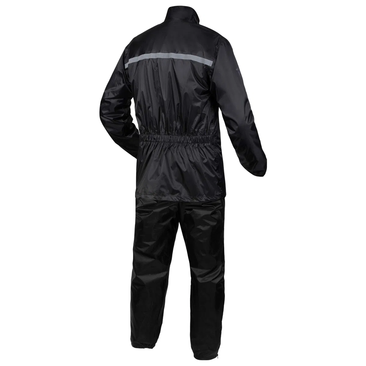 REBELHORN Rain Motorrad Regenanzug | Zweiteiliger | Laminierte Nähte | Elastische Kordelzüge | Reflektierende Elemente | Größen bis 5XL