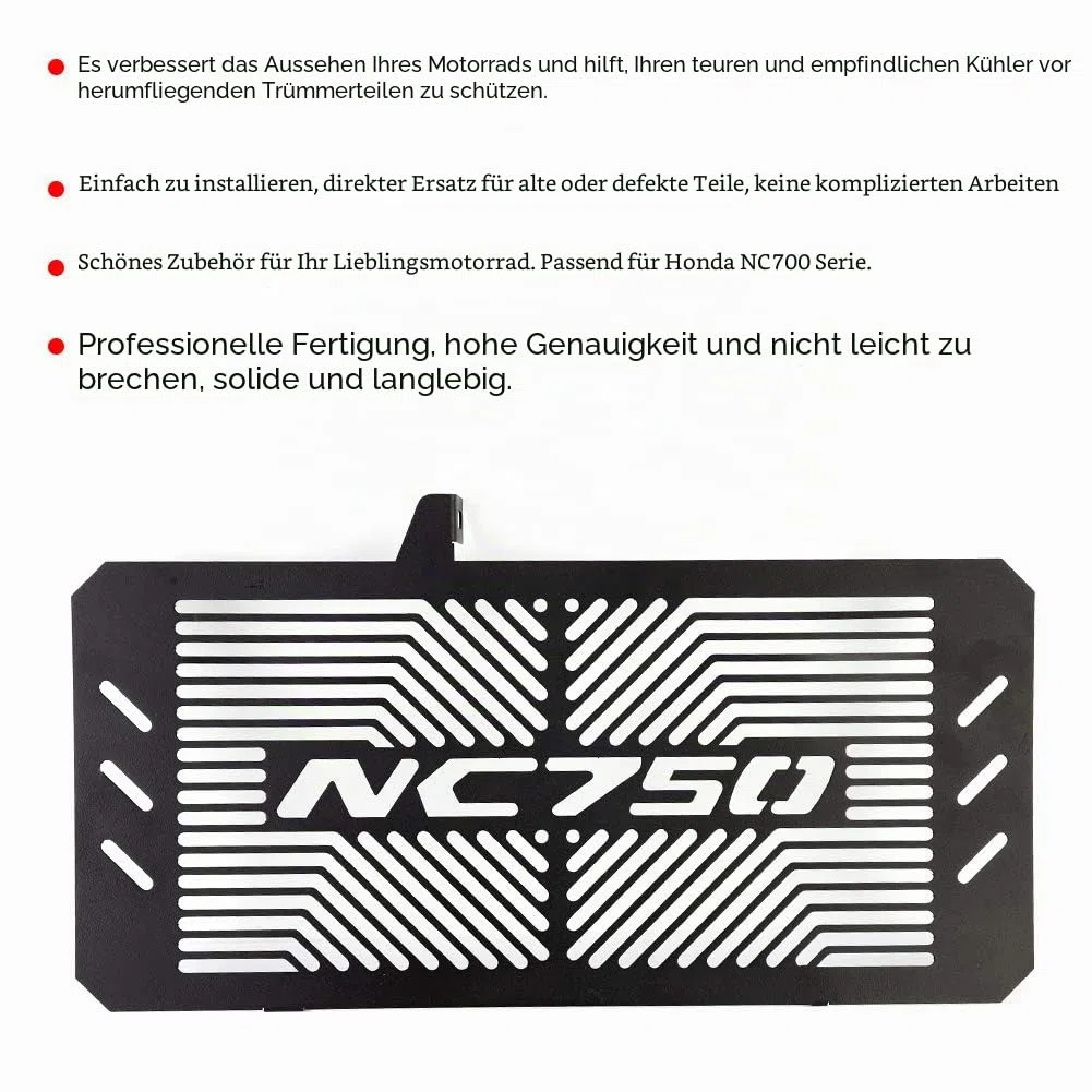 Schutzabdeckung für Kühlergrillschutz aus Motorrad-Edelstahl für NC750S NC750S NC750X NC750D 2012+