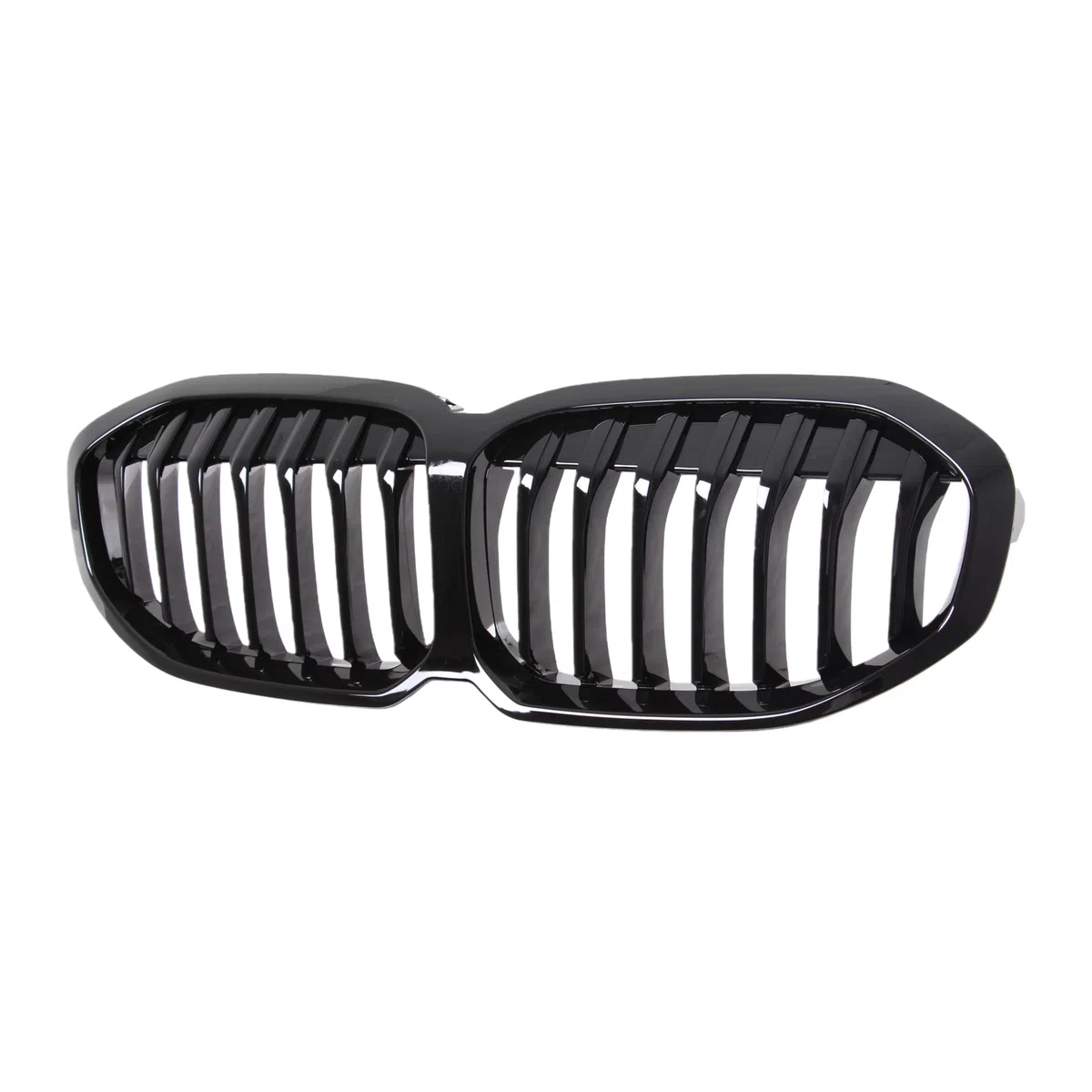 Sport Kühlergrill Nieren kompatibel mit BMW 1er F40 Bj. 2019-2024 Glanz Schwarz Einzelsteg Grill