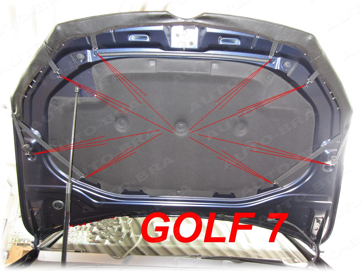 AB-00227 BRA für Golf 7 Haubenbra Steinschlagschutz Tuning Bonnet Bra