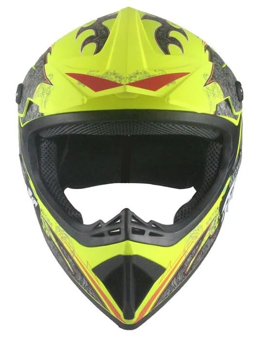 Kinder Crosshelm Mejia – Motorradhelm für Kinder, ABS-Schale, robuster Kinderhelm für Downhill, Quad und Motocross