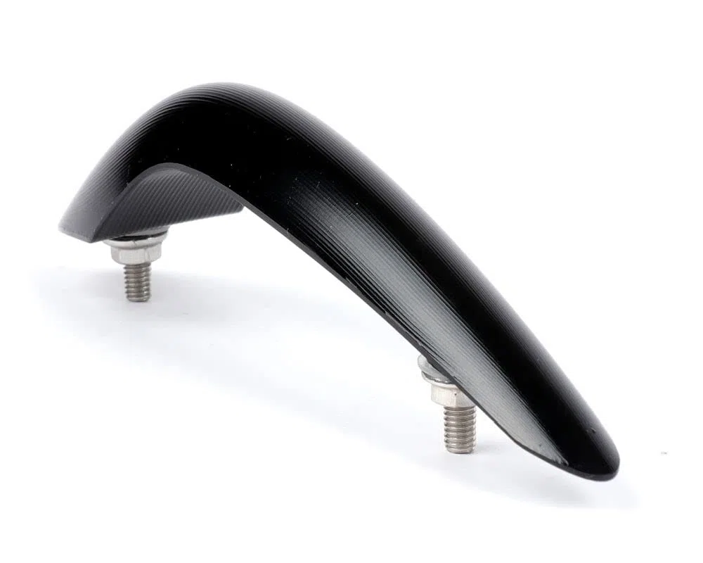 MOTO NOSTRA Kotflügelnippel CNC schwarz glanz kompatibel für Vespa GTS 125, GTS HPE 300, GTS Super 125, GTS Super HPE 300