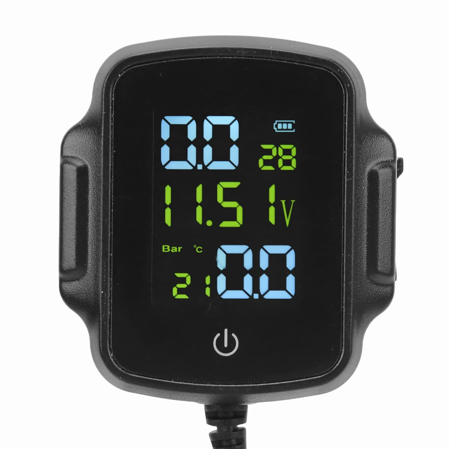 Reifendruckkontrollsystem für Motorräder mit 2 Externen Sensoren, TPMS, 12 V USB-Aufladung, Hochpräzises Display