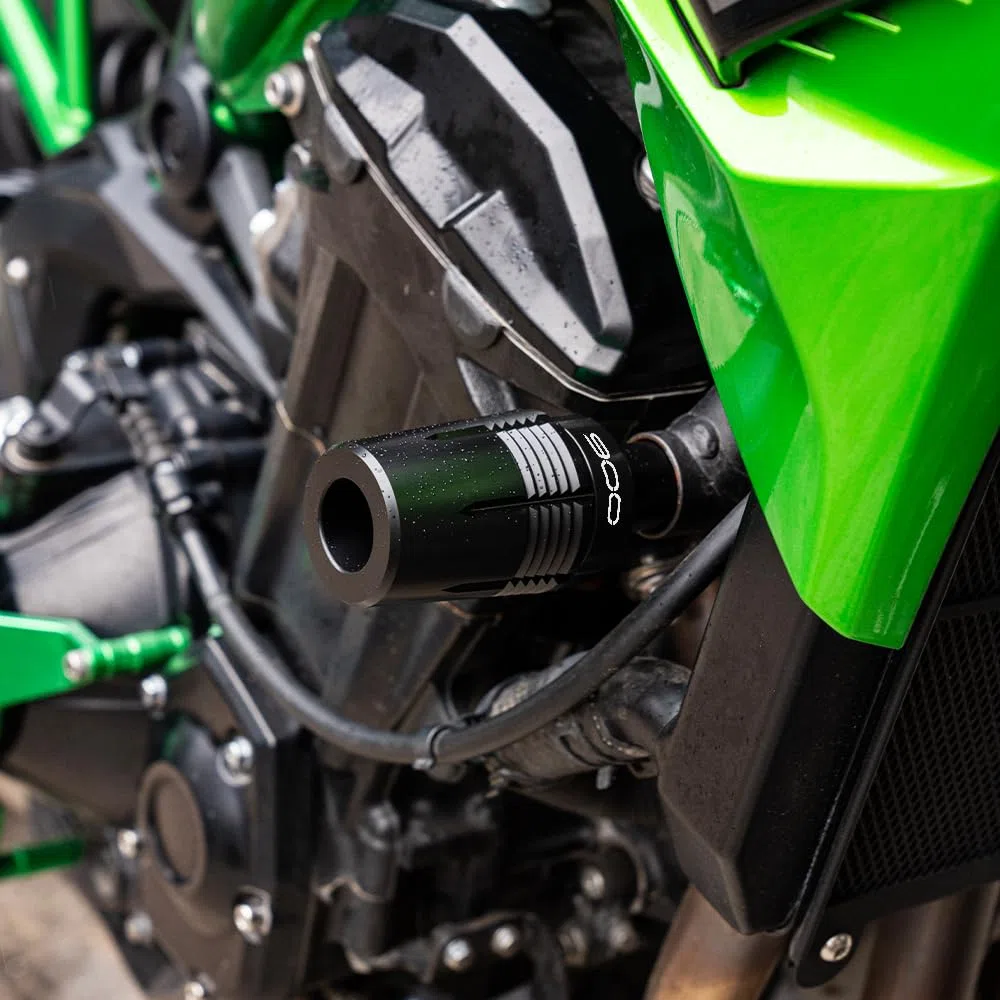 Passend für Ka&wasaki Z900 RS SE Z900SE Z900RS 2017–2025 2024 Motorradrahmenschieber, Sturzschutz, Motorschutz Z 900, Fallschutzzubehör (schwarz)