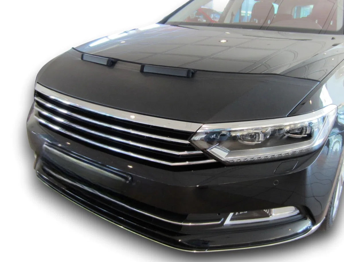 AB-00818 Auto BRA kompatibel mit VW Passat B8 3G 2014-2024 Haubenbra Steinschlagschutz Tuning Bonnet Bra Motorhaubenschutz