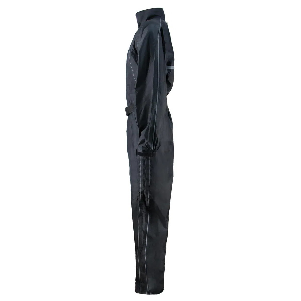 Zorax Wasserdichter winddichter Motorrad-Regenanzug für Herren, Regenbekleidung, Regenmantel, Tragetasche, reflektierende Streifen, Schwarz , 4X-Large