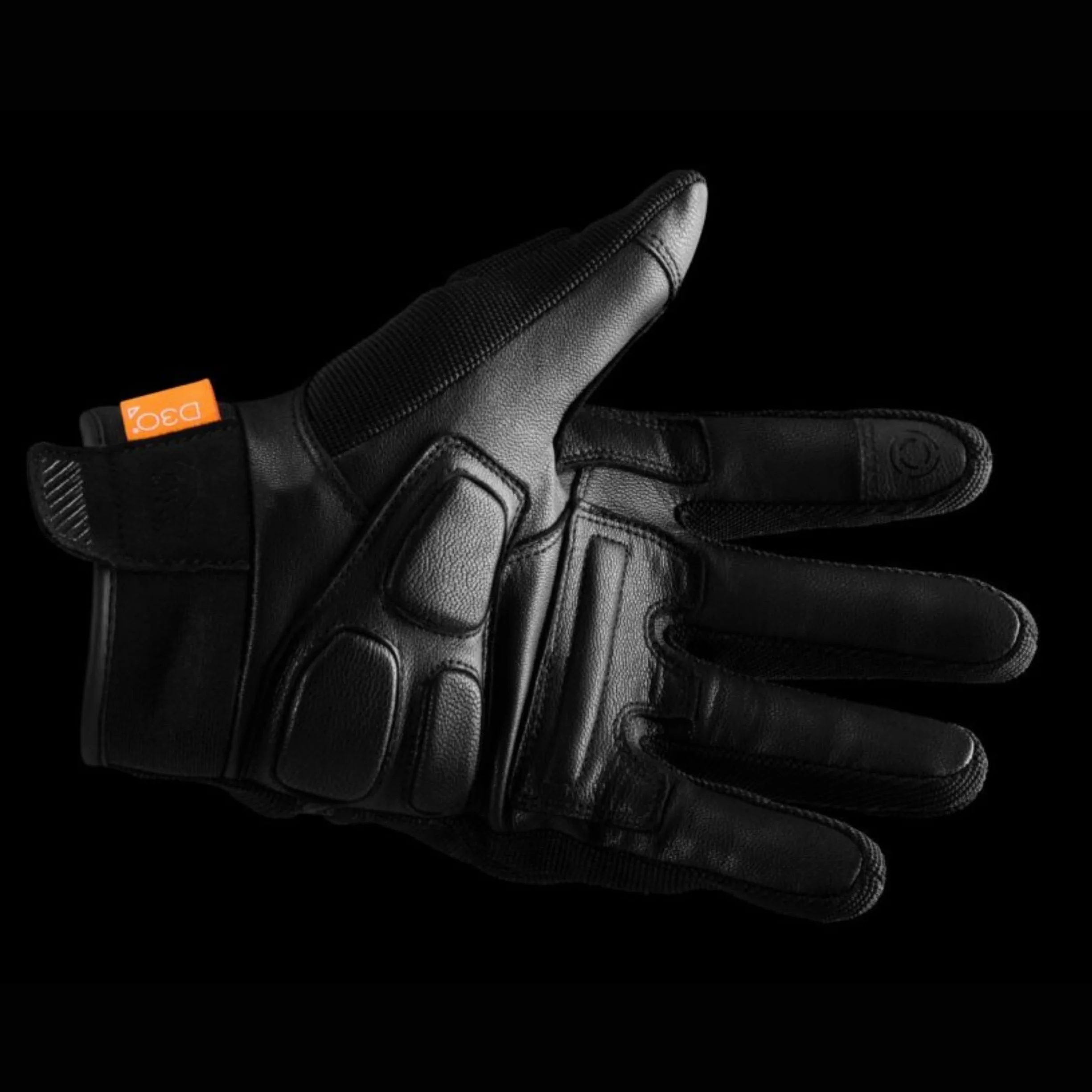 Furygan Jet D3O EVO - Motorradhandschuhe für Herren - 100% Lederhandfläche - Komfort - Sommerhandschuhe - Atmungsaktiv & Leicht - Bildschirmkompatibel - Touch Screen, Schwarz