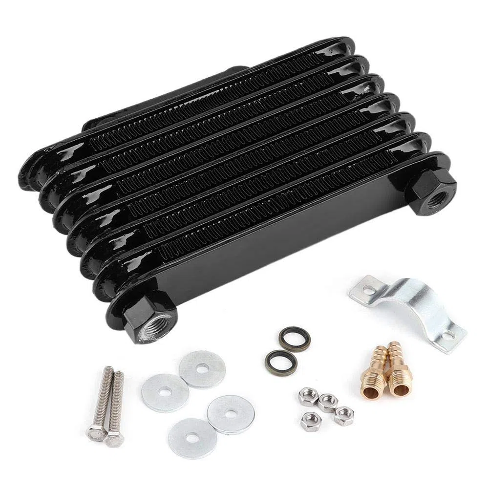 KIMISS Ölkühler 7 Reihen Universal Motor Ölkühler Kühler Kühler für Dirt Bike ATV