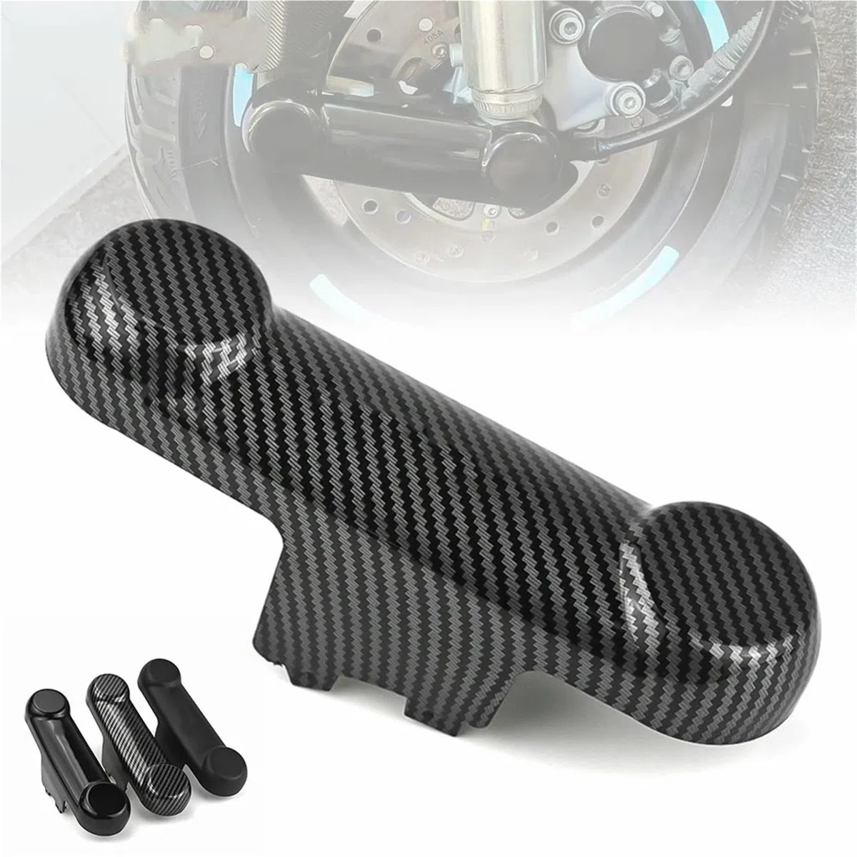 Fit Für Vespa LX LXV S GTS GTV 125 300 2017-2023 Motorrad Vorderrad Suspension Arm Abdeckung Bremsscheibe Rocker Schutz(Gloss Black)