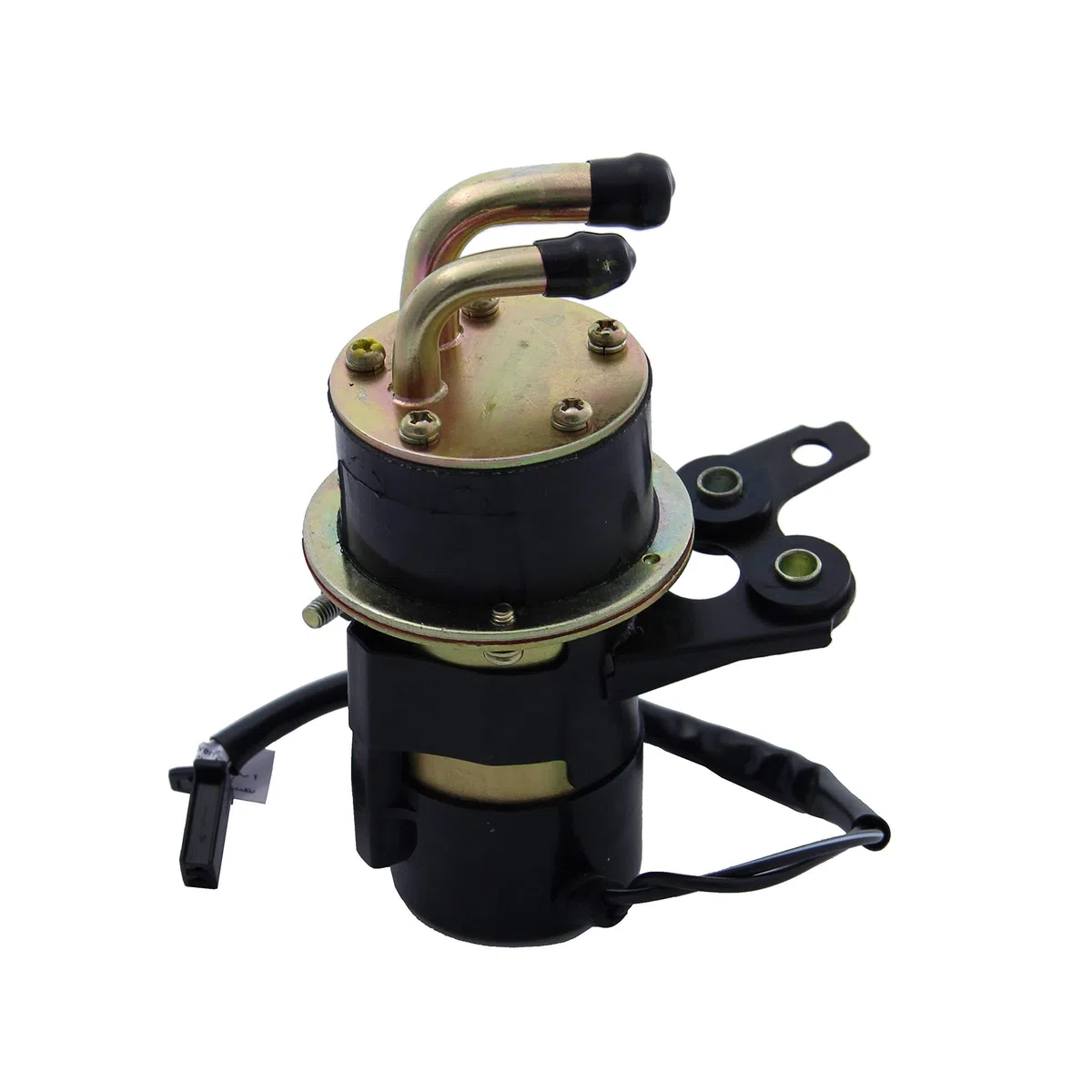 Kraftstoffpumpe Benzinpumpe inkl. Benzinfilter für Yamaha YZF R1 R6 1000 VMX 1200 Vmax FZS 1000 12V abgewinkelt Eingang 10mm Ausgang 8mm