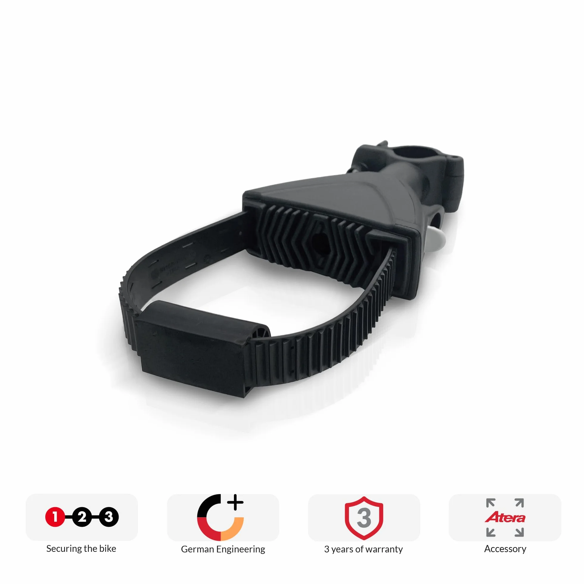 Atera 022630 Ersatzteil Abstandshalter für Atera Heck-Träger - Aluminium, Haltearm für 1. Fahrrad, Rahmenhalter, Länge 13,2 cm