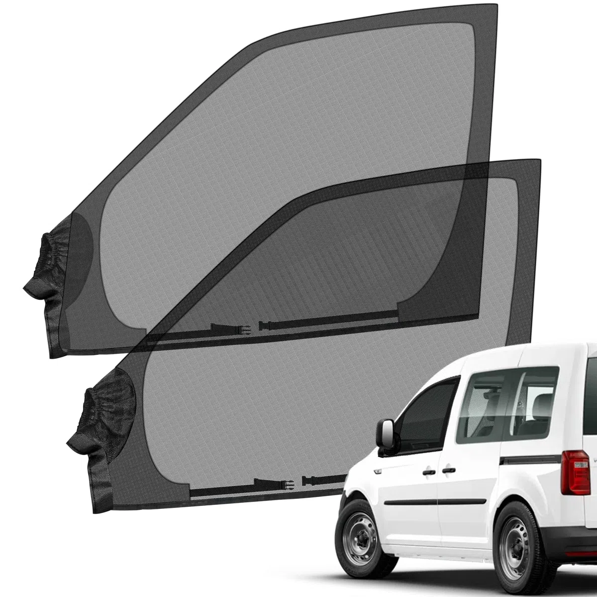 Seitenfenster Insektenschutznetz für VW Caddy 2004-2025, Elastische Fliegengitter Autofenster, Moskitonetz Autofenster Sonnenschutz Auto Netz für UV-Sonnenschutz & Privatsphärenschutz
