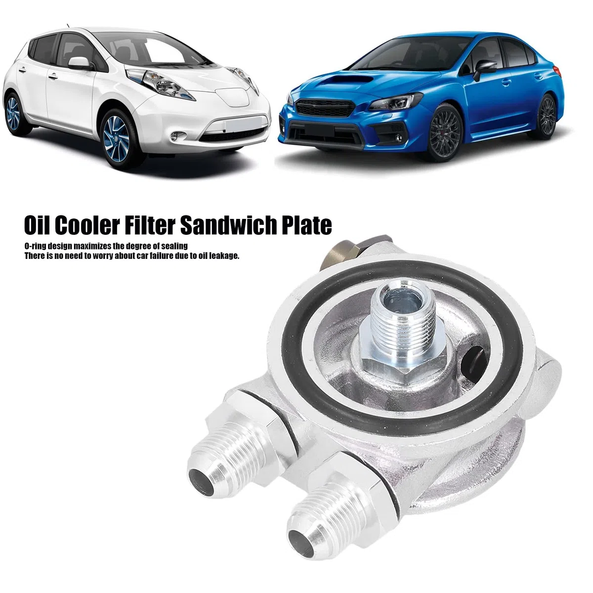 Ölkühler-Filter-Sandwichplatte, Thermostat-Adapter-Set, 3/4 Zoll 16 UNF AN10 M18 X 1,5 Mm, Passend für Universal-Autos
