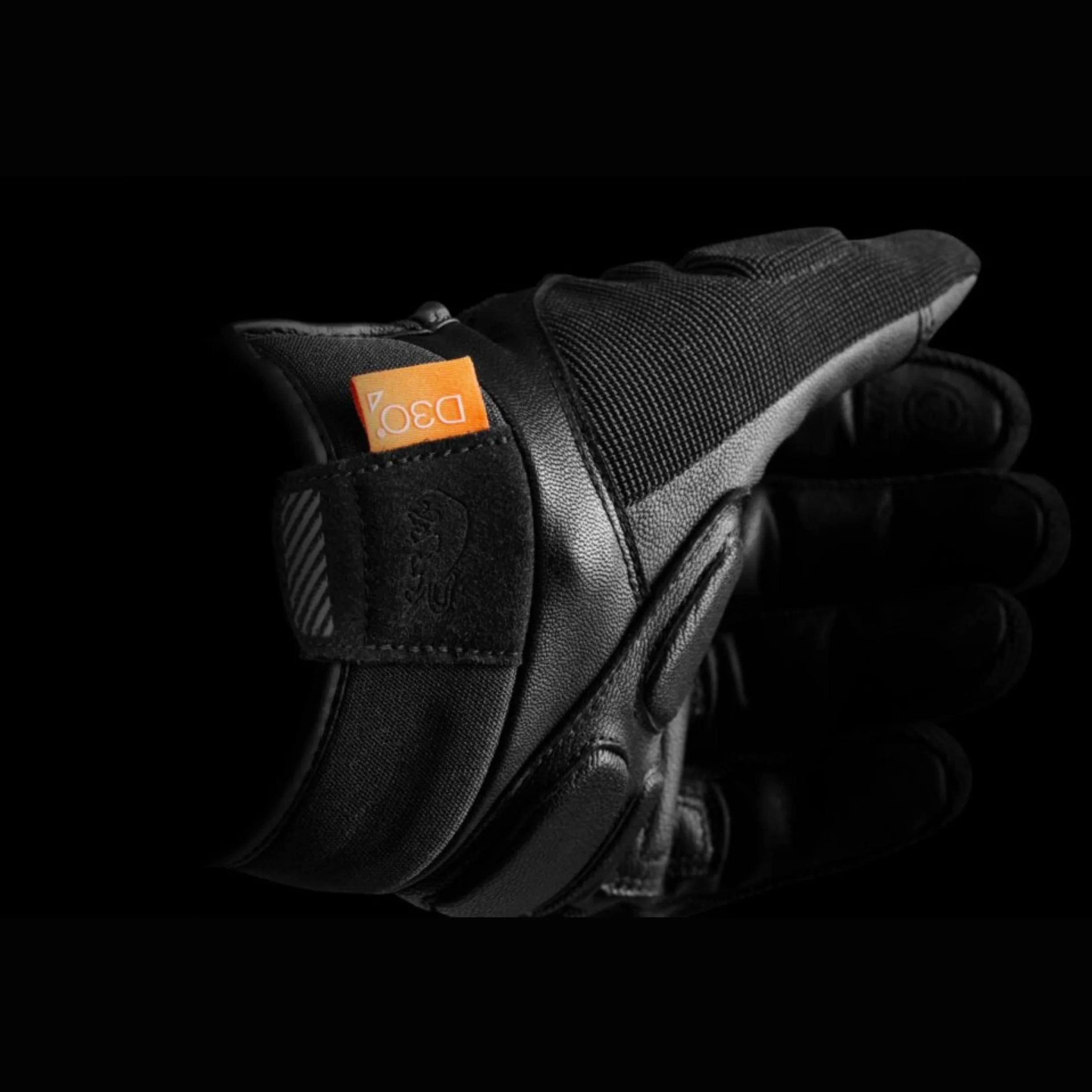 Furygan Jet D3O EVO - Motorradhandschuhe für Herren - 100% Lederhandfläche - Komfort - Sommerhandschuhe - Atmungsaktiv & Leicht - Bildschirmkompatibel - Touch Screen, Schwarz