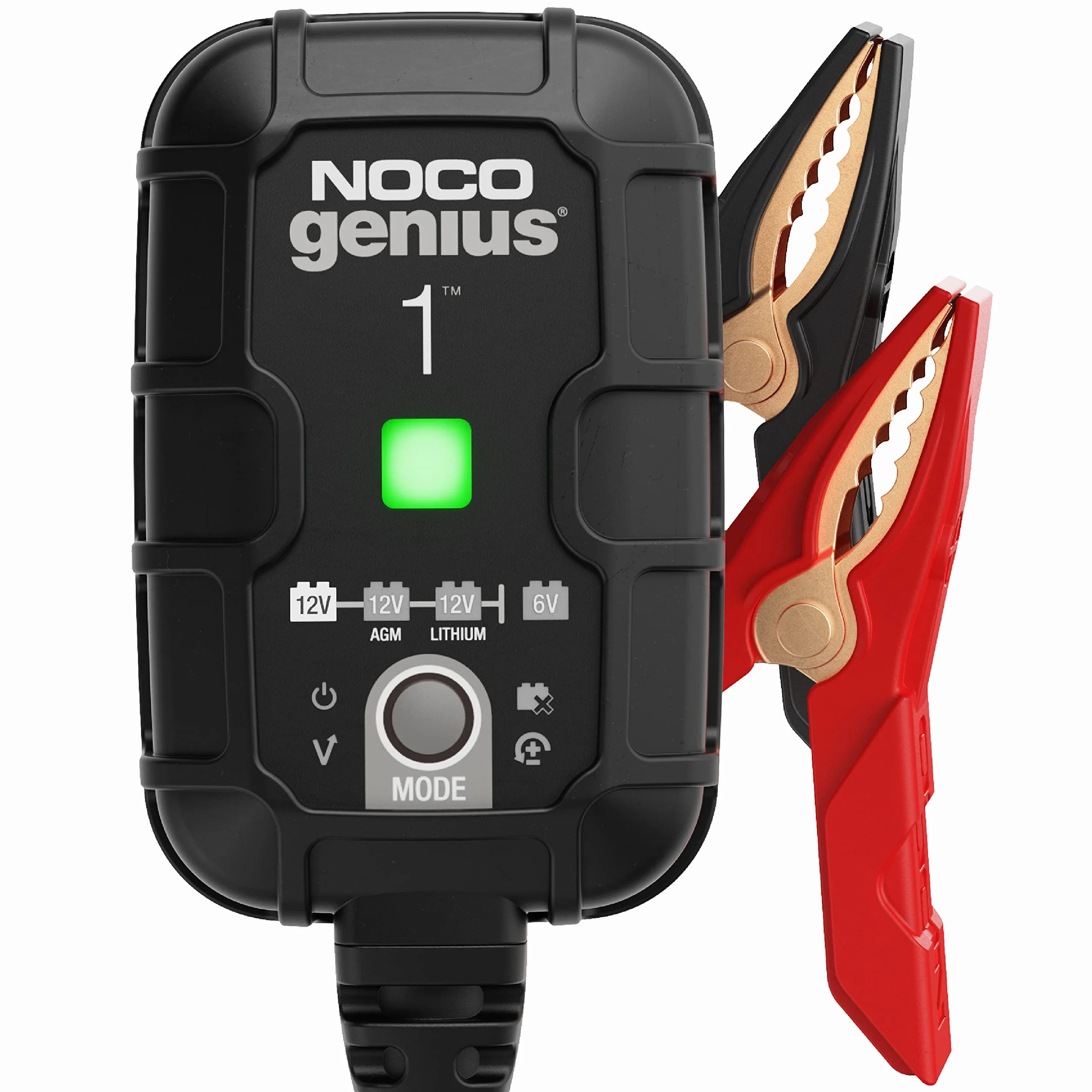 NOCO GENIUS1: 1A Batterieladegerät für Auto & Motorrad — 6V/12V Erhaltungsladegerät & Entsulfator — Für AGM, Lithium (LiFePO4) & Start-Stopp-Batterien