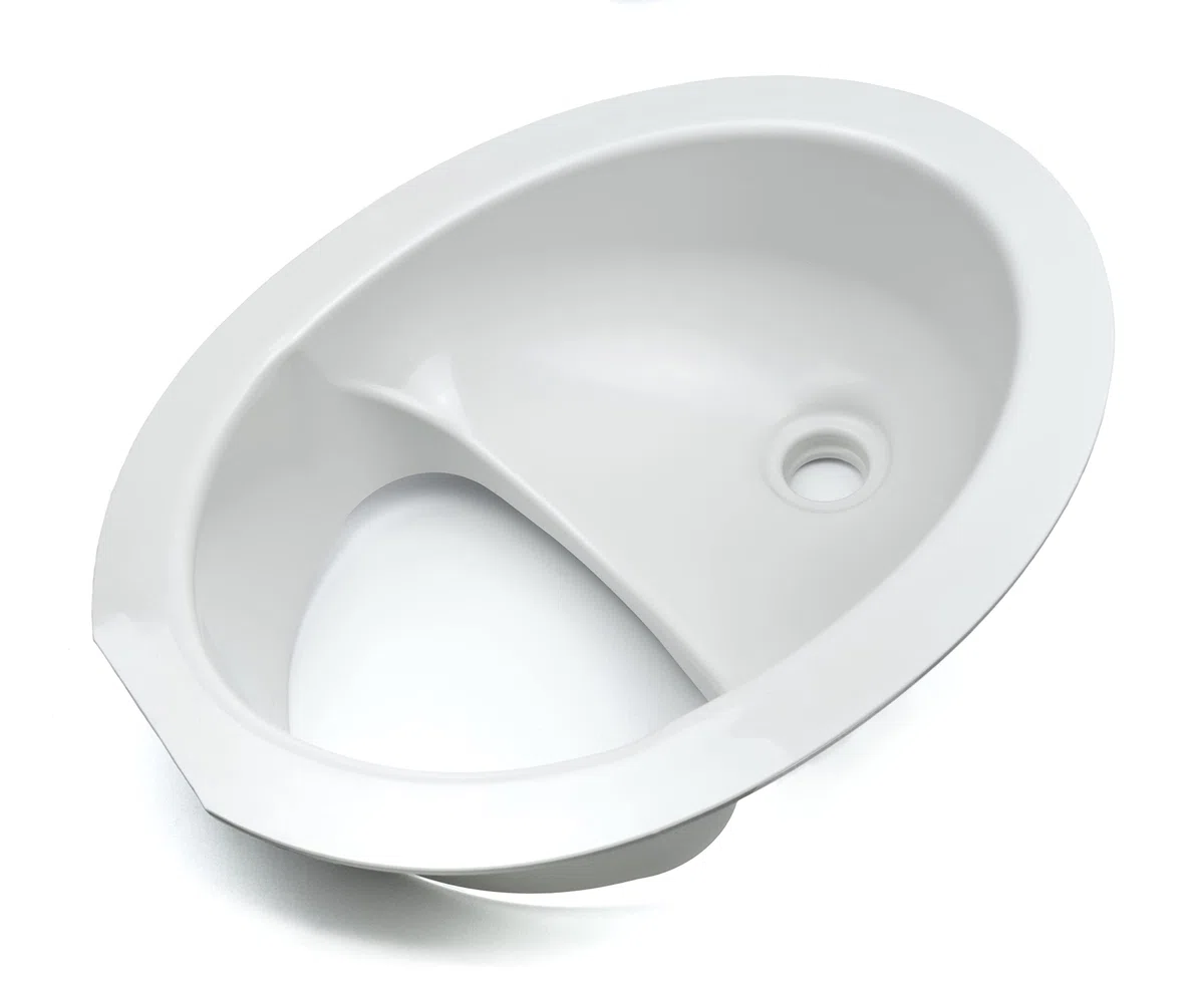 Trenneinsatz für Trockentrenntoilette inkl. Geruchsverschluss | Urin-Separator für DIY-Trenntoilette & Komposttoilette | Für Camper, Wohnmobil, Tinyhouse, Boot | Einfacher Einbau