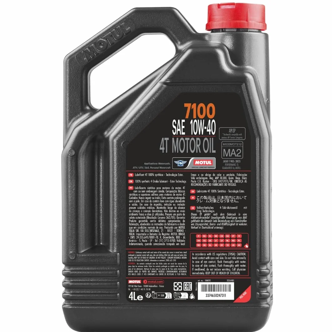Motul 104092 7100 4T, 10 W-40, 4 L 300x234x114
