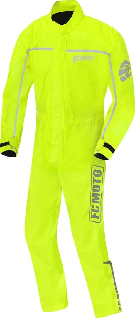 FC-Moto Rain 1-Teiler Motorrad Regenkombi, gelb, S