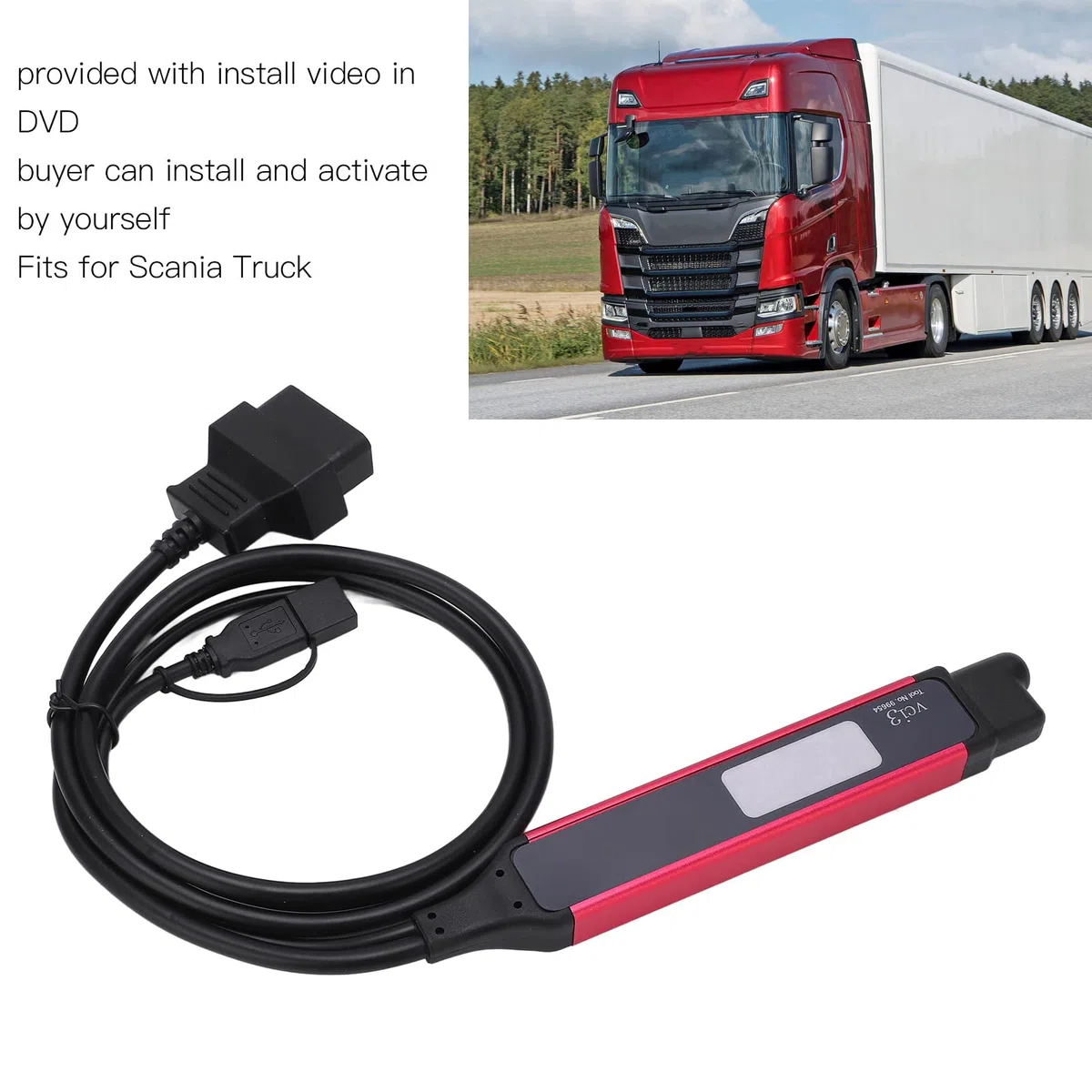 Vci3,Vci 3 Scanner-Diagnosewerkzeuge,Obdii-Codeleser,WLAN,Drahtloses Motorfehlercode-Diagnose-Scan-Tool Für -LKW