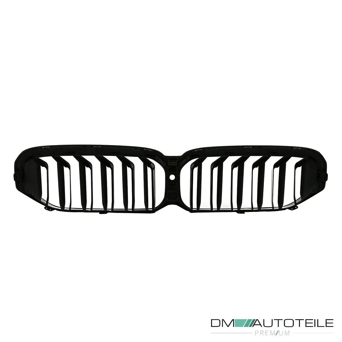 DM Autoteile Sport Doppelsteg Kühlergrill schwarz kompatibel für BMW 5er G30 G31 LCI Facelift mit Frontkamera