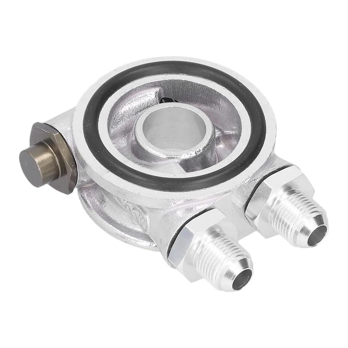 Ölkühler-Filter-Sandwichplatte, Thermostat-Adapter-Set, 3/4 Zoll 16 UNF AN10 M18 X 1,5 Mm, Passend für Universal-Autos