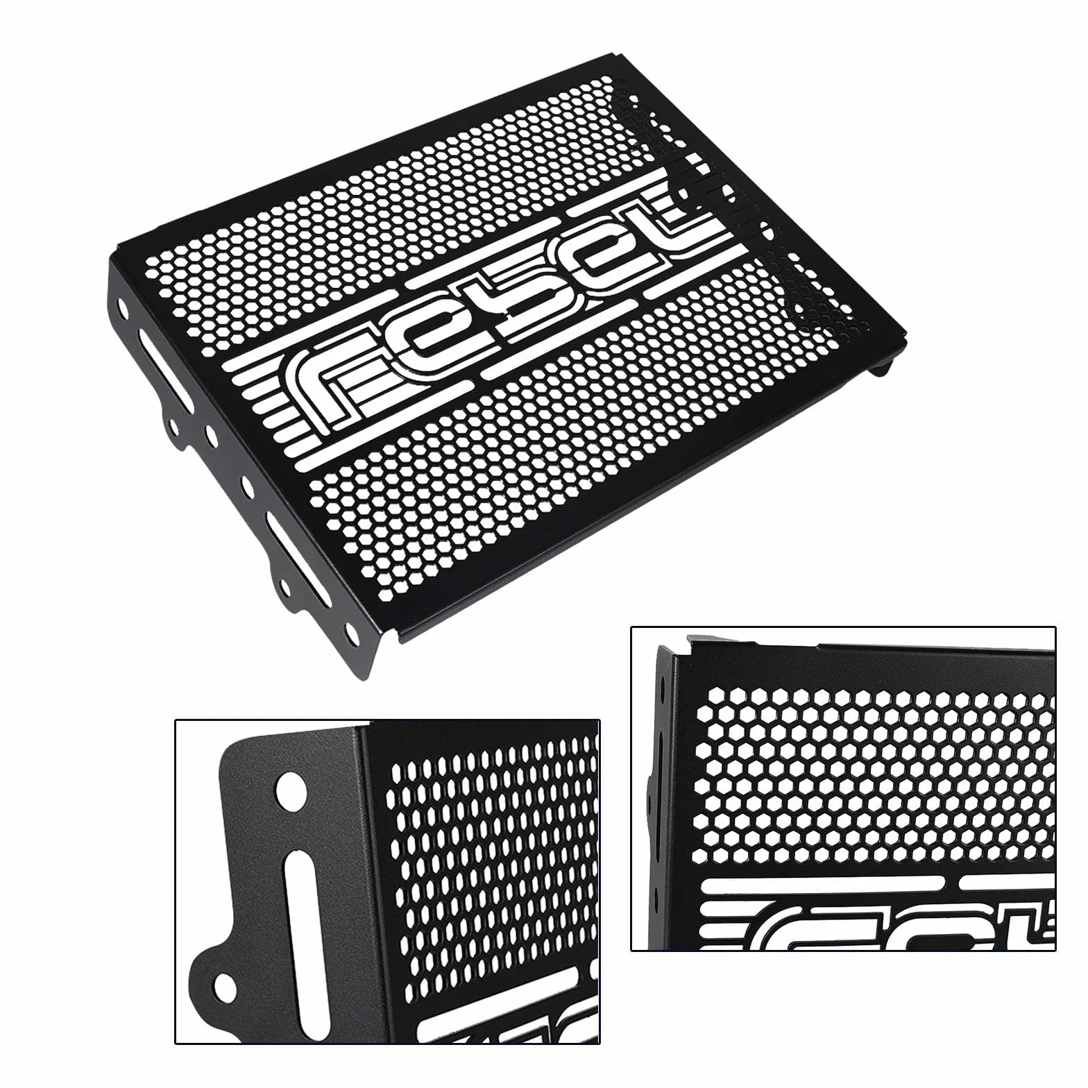 REBEL 500 REBEL 300 Motorcycle Radiator Grille Guard Cover Für REBEL 500 CM/CMX 500 2017-2026 REBEL 300 CM/CMX 300 2017-2026(Schwarz)
