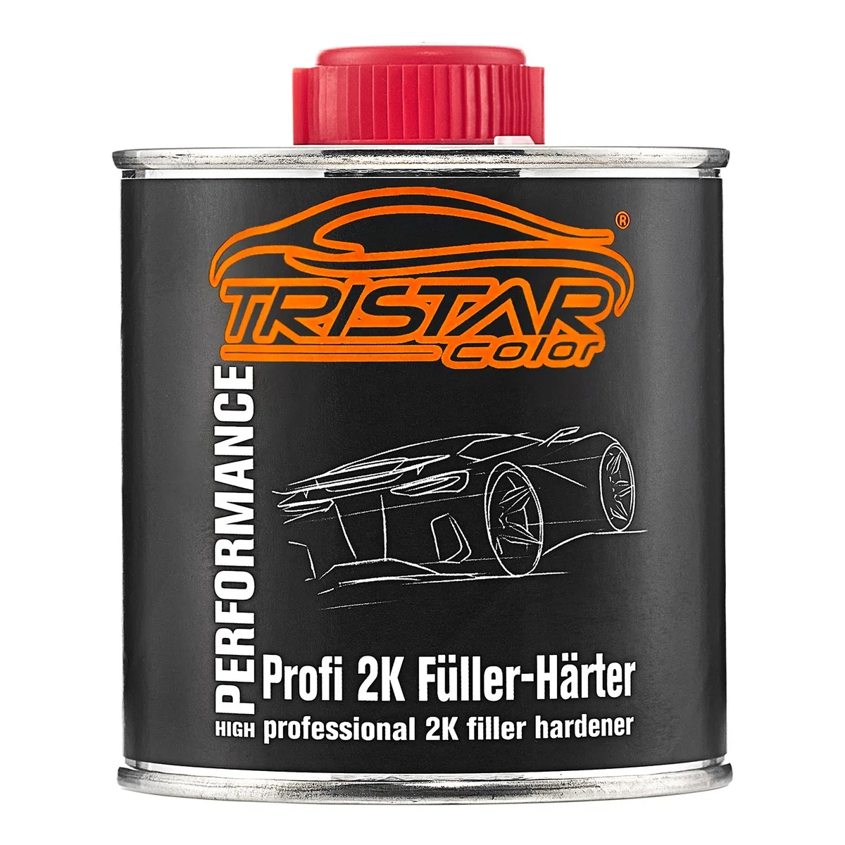 TRISTARcolor 2K High Solid Füller Set/Grundierung für Autolack weiß - 2,6 kg Epoxyfüller & Härter