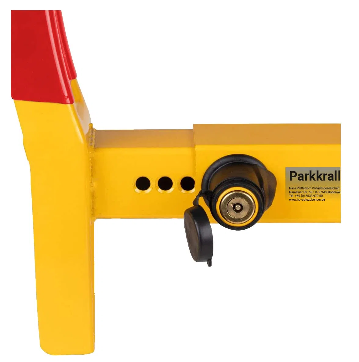 HP-Autozubehör 10055 Parkkralle passend bis 330mm Reifenbreite, Gelb/Rot