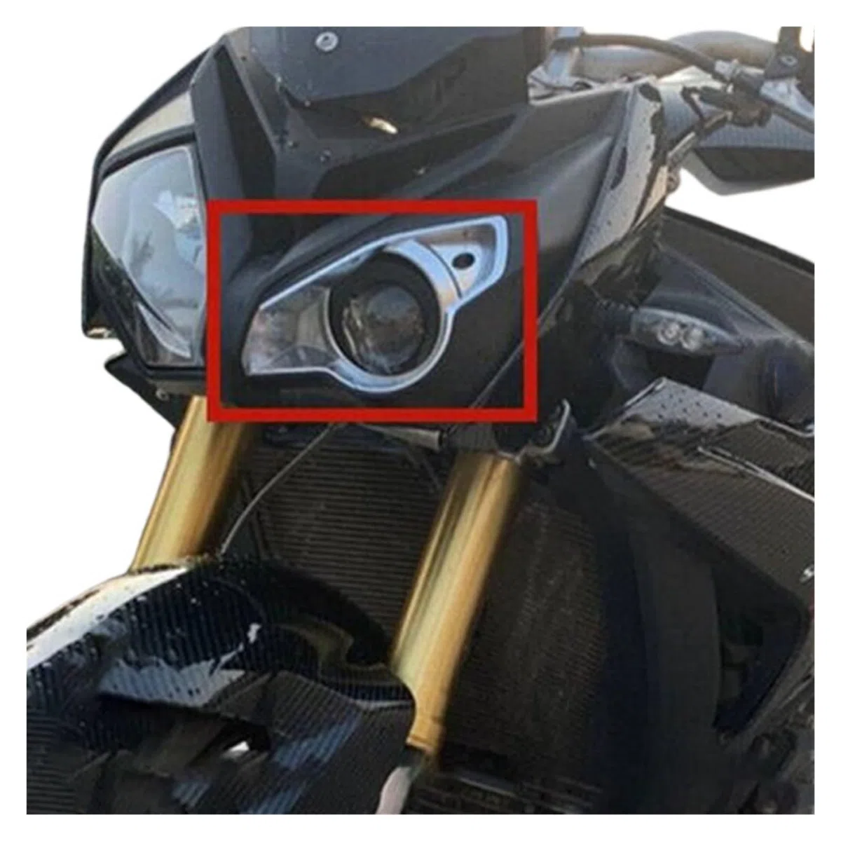 Motorrad Vorne Links Nase Scheinwerfer Surround Verkleidung Cowling Abdeckung Zubehör Teile Kompatibel Mit BMW S1000R 2015-18