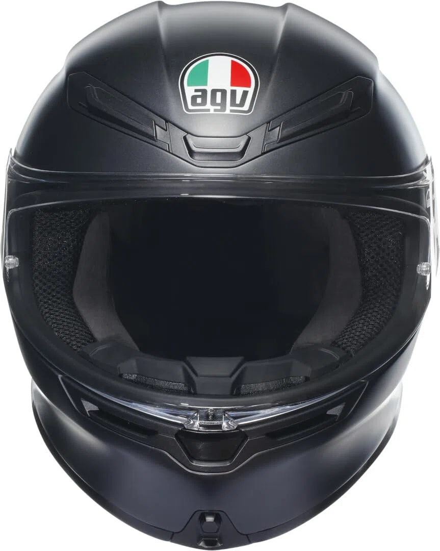 AGV K6 S Integralhelm - ECE 22.06 Motorradhelm für Brillenträger, Carbon Aramid Schale, Pinlock Max Vision Visier, Sport Touring