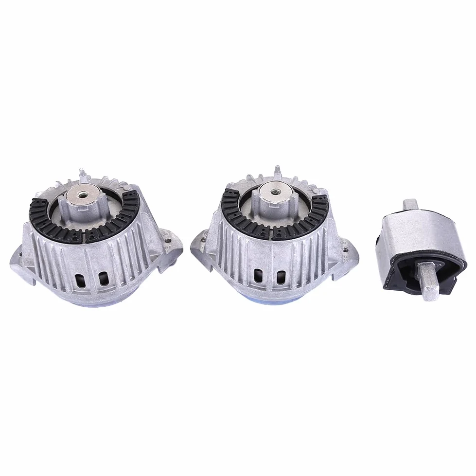 Motorlager Getriebelager kompatibel für Mercedes C E CLK W204 W212 S204 CLS250 CLS220, A1402401318 A2042400217, 2x Motorlager & 1x Getriebehalter, Kraftfahrzeug-Motorenteile