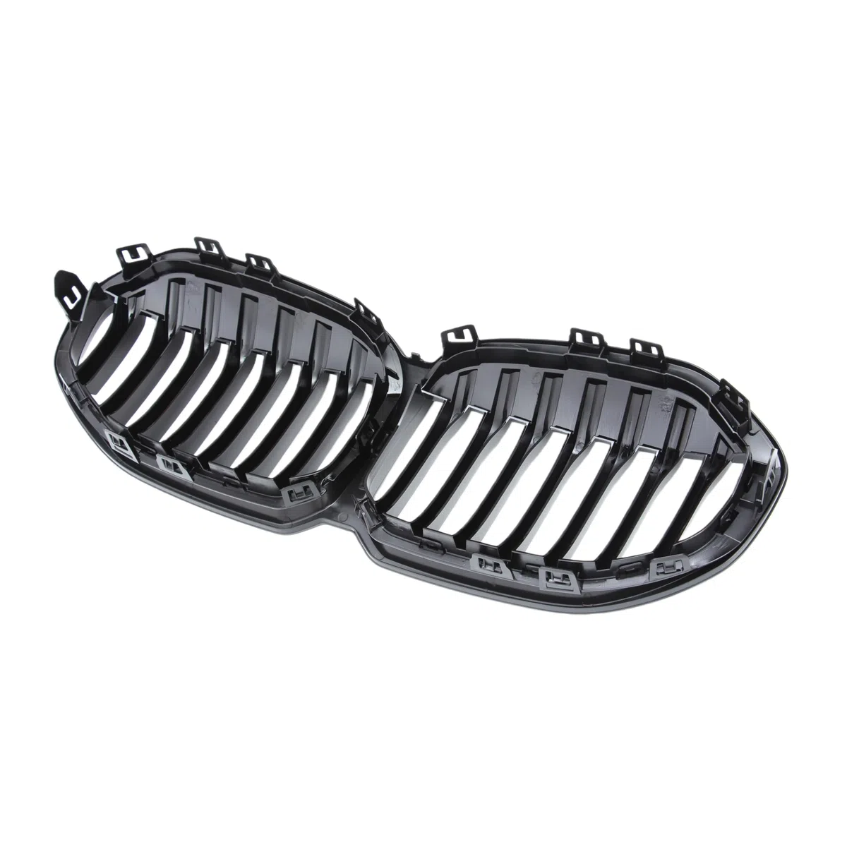 Sport Kühlergrill Nieren kompatibel mit BMW 1er F40 Bj. 2019-2024 Glanz Schwarz Einzelsteg Grill