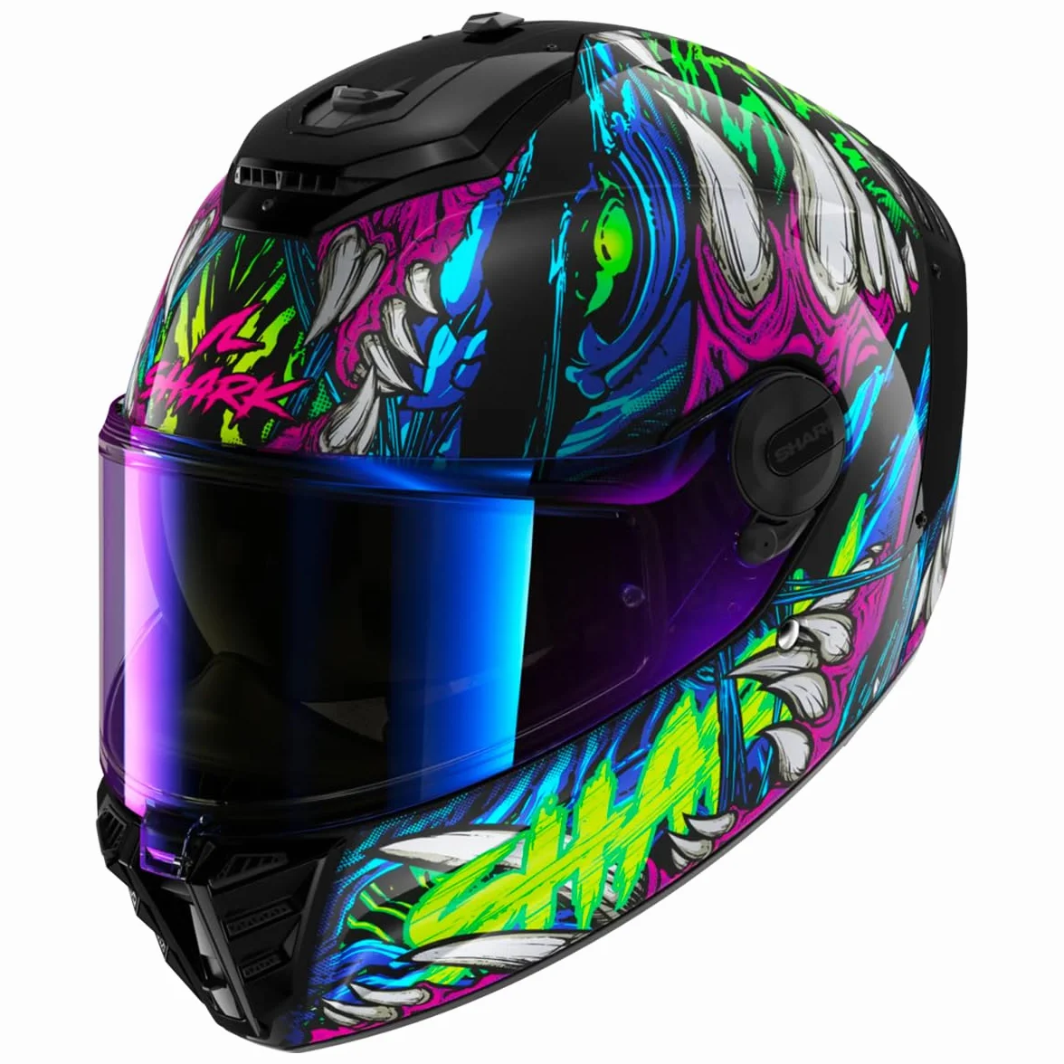 SHARK, Integraler Motorradhelm SPARTAN RS SHAYTAN Black Green Violet, M