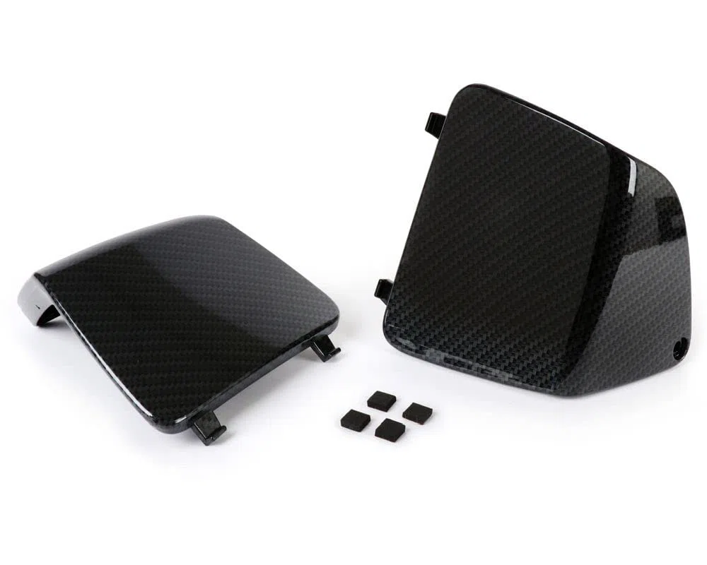 MOTO NOSTRA Wartungsklappen Set Beinschild carbon style kompatibel für Vespa GT, GTL, GTV, GTS, HPE, Super Tech, Sport, 125-300