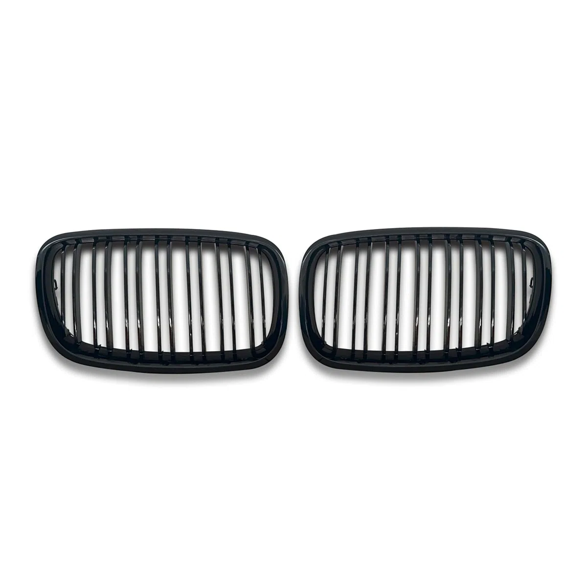 E70 Schwarze Nieren Kühlergrill für BMW X5 E70 X6 E71 Nieren Doppelsteg Sport Kühlergrill Glanz Schwarz E71 Vorne 2007-2013 (For X5 E70 2007-2013)