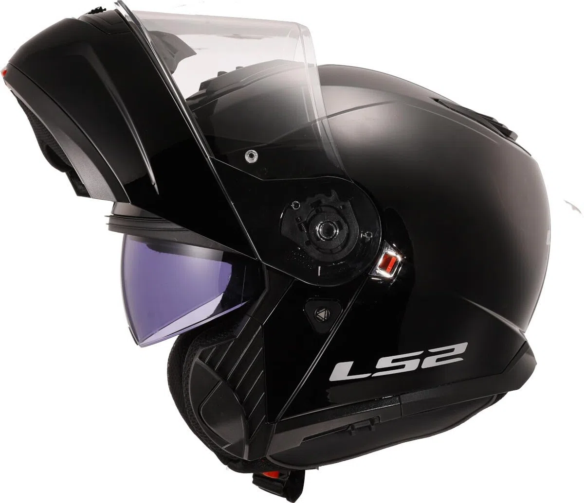 LS2, Modularer Motorradhelm Strobe II Gloss Black, M