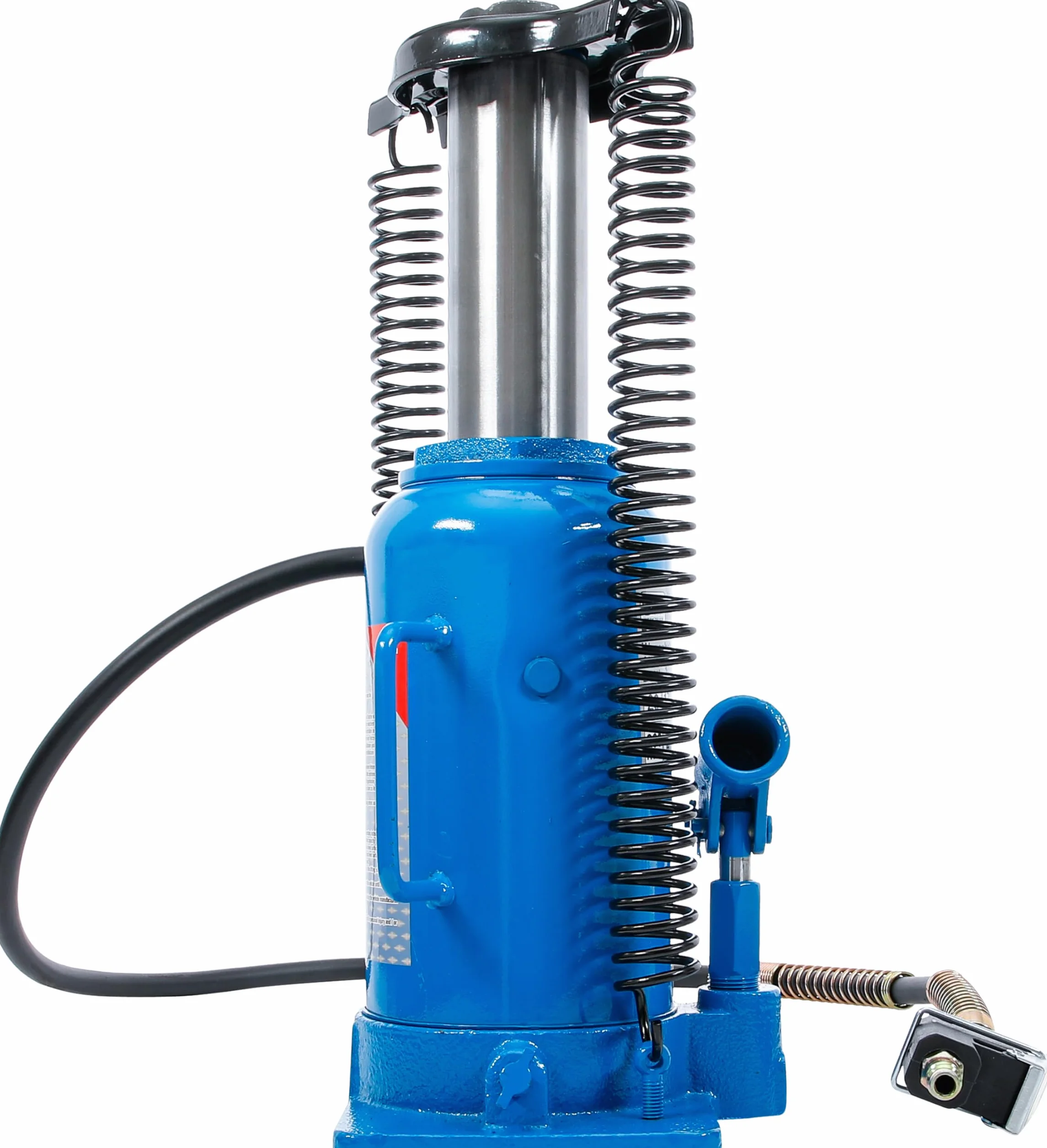 BGS 2883 | Druckluft-Hydraulik-Wagenheber | 20 t | auch per Handpumpe bedienbar | min. Höhe 260 mm | max. Höhe 510 mm | Hub 170 mm | Arbeitsdruck 8 bis 9 bar